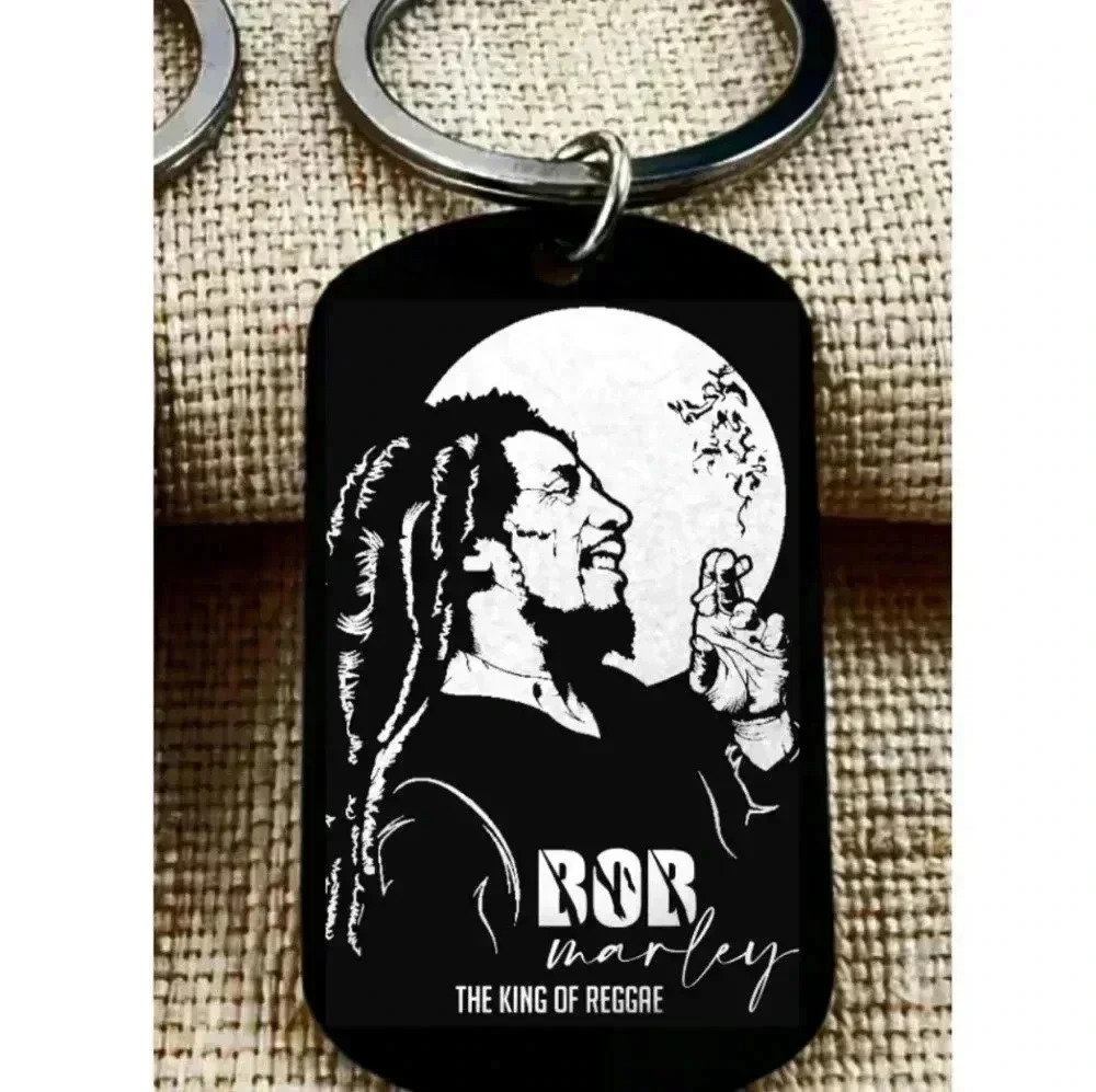 Bob marley King Of reggae hot art keychain